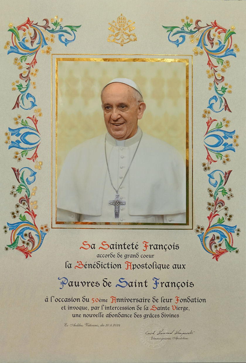 bénédiction papale 50e