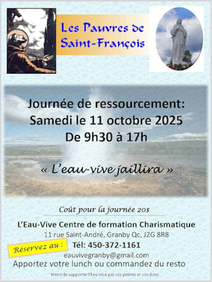 Eau vive invitation